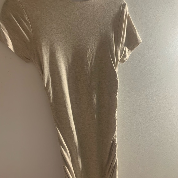 CUTE, COMFY SCRUNCH DRESS - TAN 🤍 adjustable! - Picture 9 of 9